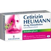 Heumann Pharma CETIRIZIN HEUMANN 10 MG FILMTABLETTEN, 20 St. Heumann Pharma CETIRIZIN HEUMANN 10 MG FILMTABLETTEN, 20 St.