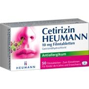 Heumann Pharma CETIRIZIN HEUMANN 10 MG FILMTABLETTEN, 50 St. Heumann Pharma CETIRIZIN HEUMANN 10 MG FILMTABLETTEN, 50 St.