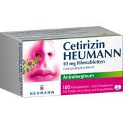 Heumann Pharma CETIRIZIN HEUMANN 10 MG FILMTABLETTEN, 100 St. Heumann Pharma CETIRIZIN HEUMANN 10 MG FILMTABLETTEN, 100 St.