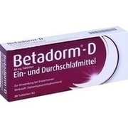 Recordati Pharma BETADORM D TABLETTEN, 20 St.
