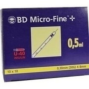 B-D MICRO FINE+ U 40 INS. SPR., 8 mm, 100 x 0,5 ml