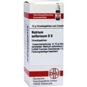DHU-Arzneimittel NATRIUM SULFURICUM D 6 GLOBULI, 10 g