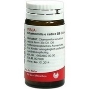 Wala CHAMOMILLA E RADIX D 6 GLOBULI, 20 g