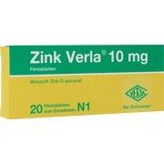 Verla-Pharm Arzneimittel ZINK VERLA 10 MG FILMTABL., 20 St.