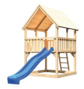 Akubi Spielturm Luis inkl. Wellenrutsche Set A