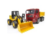 Bruder Kipp-LKW mit Radlader Fr 130