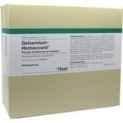 Biologische Heilmittel Heel GELSEMIUM HOMACCORD AMPULLEN, 100 St.