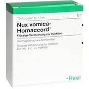 Biologische Heilmittel Heel NUX VOMICA HOMACCORD AMP., 10 St.
