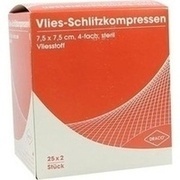 Dr. Ausbüttel SCHLITZKOMPRESSEN VLIES 7,5X7,5CM 4FACH STERIL