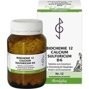 BIOCHEMIE 12 CALCIUM SULFURICUM D 6 TABL., 500 St. BIOCHEMIE 12 CALCIUM SULFURICUM D 6 TABL., 500 St.