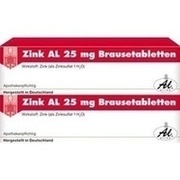 ALIUD Pharma ZINK AL 25 MG BRAUSETABLETTEN, 40 St.