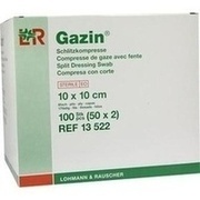 Lohmann & Rauscher GAZIN SCHLITZKOMPRESSEN 10X10CM
