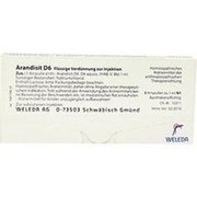 Weleda AG ARANDISIT D 6 AMP., 8 x 1 ml
