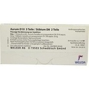 Weleda AURUM D10 3T. STIBIUM D8 2T. AMPULLEN