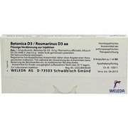 Weleda BETONICA D 3/ ROSMARINUS D3 AMP., 8 x 1 ml