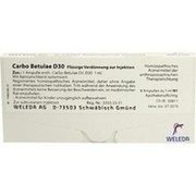 Weleda CARBO BETULAE D 30 AMP., 8 x 1 ml