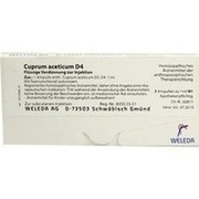 Weleda AG CUPRUM ACETICUM D 4 AMPULLEN