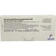 Weleda FERRUM METALLICUM PRAEP. D 8 AMP., 8 x 1 ml