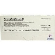 Weleda AG FERRUM PHOS. D 8 AMP., 8 x 1 ml