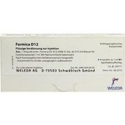 Weleda FORMICA D 12 AMP. 8X1 ML AMPULLEN