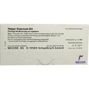 Weleda HEPAR STANNUM D 4 AMPULLEN, 8 St.