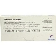 Weleda MERCURIUS AURATUS D 15 AMP., 8 x 1 ml