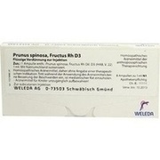Weleda PRUNUS SPINOSA FRUCTUS RH D 3 AMP., 8 x 1 ml