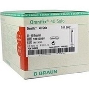 B.Braun OMNIFIX SOLO 40 INSULIN EINMALSPR. B.Braun OMNIFIX SOLO 40 INSULIN EINMALSPR.