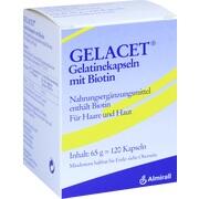 Almirall Hermal GELACET GELATINE MIT BIOTIN KAPSELN, 120 St.