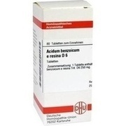DHU-Arzneimittel ACIDUM BENZOICUM E.RES. D 6 TABLETTEN, 80 St.
