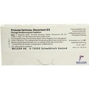 Weleda PRIMULA FARINOSA DECOCTUM D 3 AMP., 8 x 1 ml