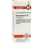 DHU-Arzneimittel HYOSCYAMUS D 12 GLOBULI, 10 g