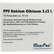 MediPac NATRIUMCITRAT 3,13% AMP., 10 x 10 ml