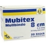 Erena Verbandstoffe MUBITEX MULLBINDEN 8CM OHNE CELLO, 20 St.
