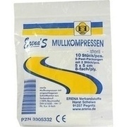ERENA STERIL MULLKOMPR.5X5CM 8-FACH, 5 x 2 St.