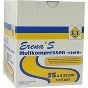 Erena Verbandstoffe STERIL MULLKOMPR.5X5CM 8-FACH, 25 x 2 St.