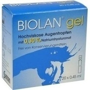 Santen BIOLAN GEL AUGENTR., 20 x 0,45 ml