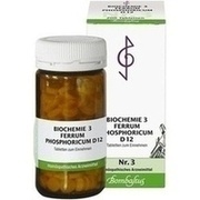 BIOCHEMIE 3 FERRUM PHOSPHORICUM D 12 TAB., 200 St. BIOCHEMIE 3 FERRUM PHOSPHORICUM D 12 TAB., 200 St.