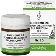 Bombastus-Werke BIOCHEMIE 20 KALIUM ALUMINIUM SULF.D 6 T