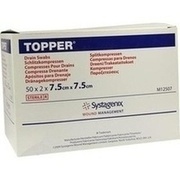 Solventum TOPPER SCHLITZKOMPR. STERIL, 7,5 x 7,5 cm