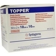 Solventum TOPPER SCHLITZKOMPR. STERIL, 10 x 10 cm