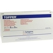 Solventum TOPPER SCHLITZKOMPR. STERIL 5X5CM, 20 x 5 St.