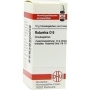 DHU-Arzneimittel RATANHIA D 6 GLOBULI, 10 g