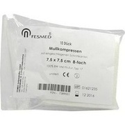 FESMED MULLKOMPRESSEN ES 7,5X7,5CM 8-FACH UNSTE