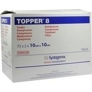 Solventum TOPPER 8 KOMPR. STERIL 10X10CM, 75 x 2 St.