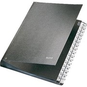 LEITZ Hartpappe-Pultordner, Tabs 1-31, 32 Fächer, schwarz