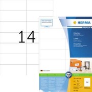 HERMA SuperPrint Etiketten, 105 x 42,3 mm, ohne Rand, weiß