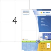 HERMA SuperPrint Etiketten, 105 x 148 mm, ohne Rand, weiß