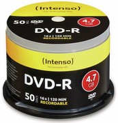 Intenso DVD +R /-R Cake Box 50 Discs (4101155)