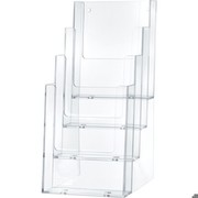 Helit Tischprospekthalter 1/3 A4 H 23520 (4 Fächer)
